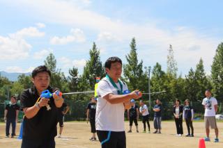 水鉄砲シューティングリレー